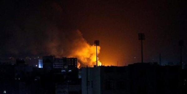 حمله جنگنده های سعودی به مخازن سوخت در مرکز یمن